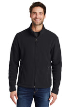 Load image into Gallery viewer, Embroidered Unisex Black Fleece Jacket
