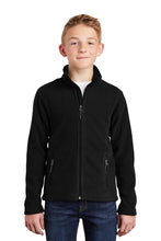 Load image into Gallery viewer, Embroidered Unisex Black Fleece Jacket
