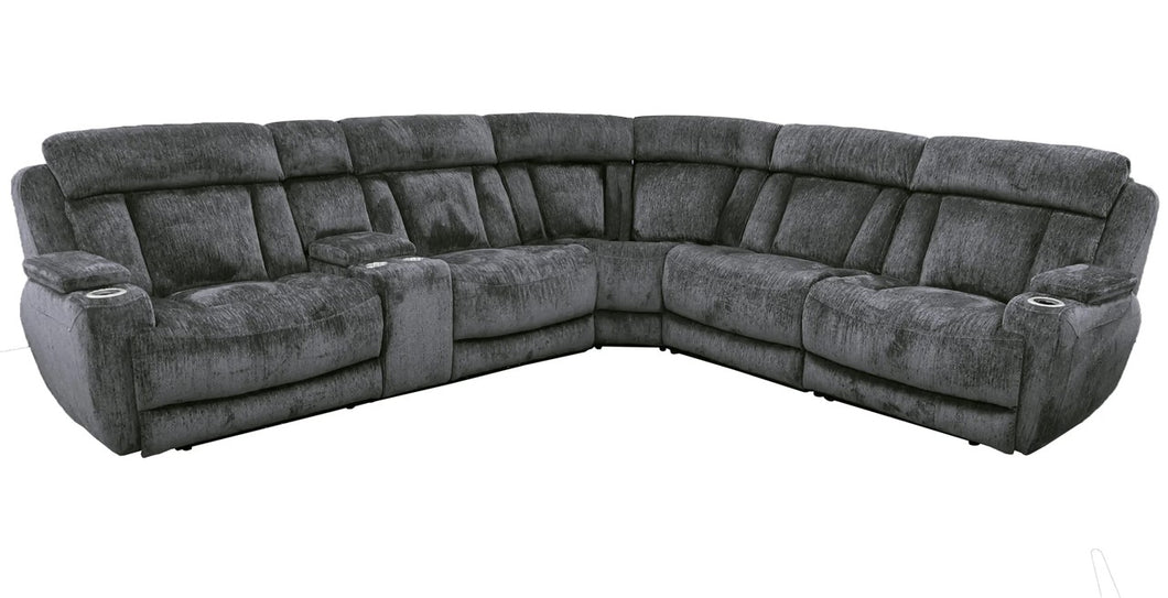 Parker-House 6pc Sectional-Dalton-Charcoal